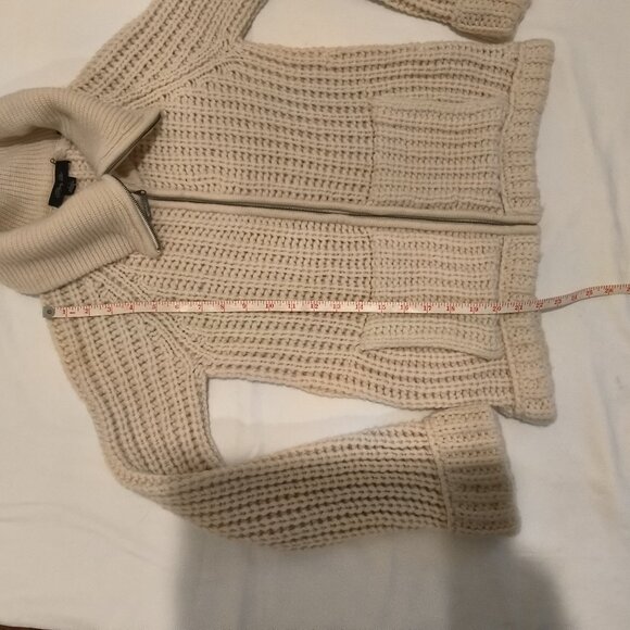 Christopher Pischer wool/cashmere cream cardigan sweater size S - Picture 5 of 8